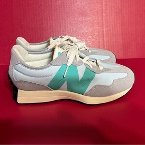New Balance 327 Aluminum Grey Cyber Jade Size US 6 uk 5.5 eu 38.5 GS327VK NEW